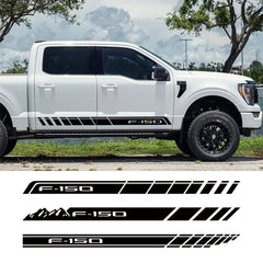 Mountain Door Side Stripe Sticker for Ford F-150 Raptor / XL / Lariat | Vinyl Truck Graphics Cover