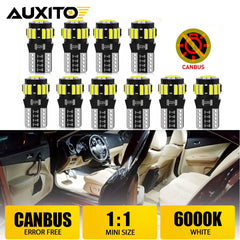 AUXITO T10 W5W 4014 SMD Canbus LED | 194 501 No Error 2–10 Pack