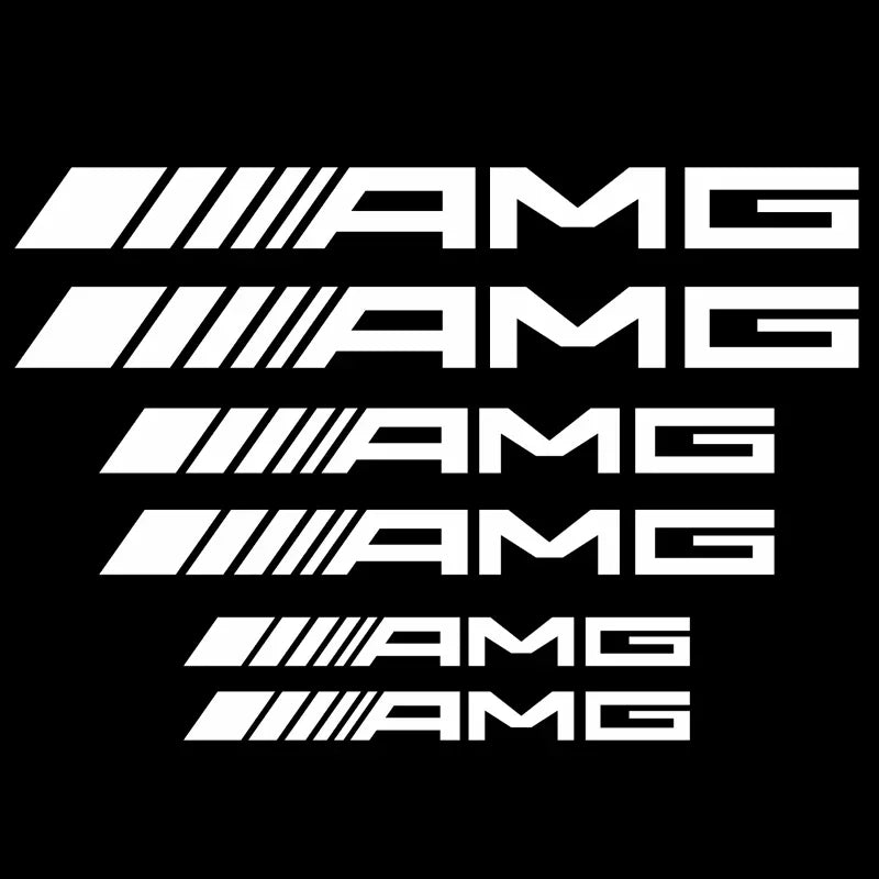 Mercedes-Benz AMG Brake Caliper Decals (6 Pcs) – Durable Vinyl Stickers