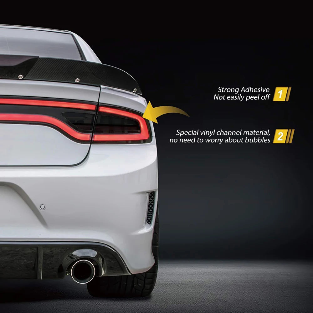 Tail Light Vinyl Sticker Decal for Dodge Charger (2015–2022) | 4-Piece