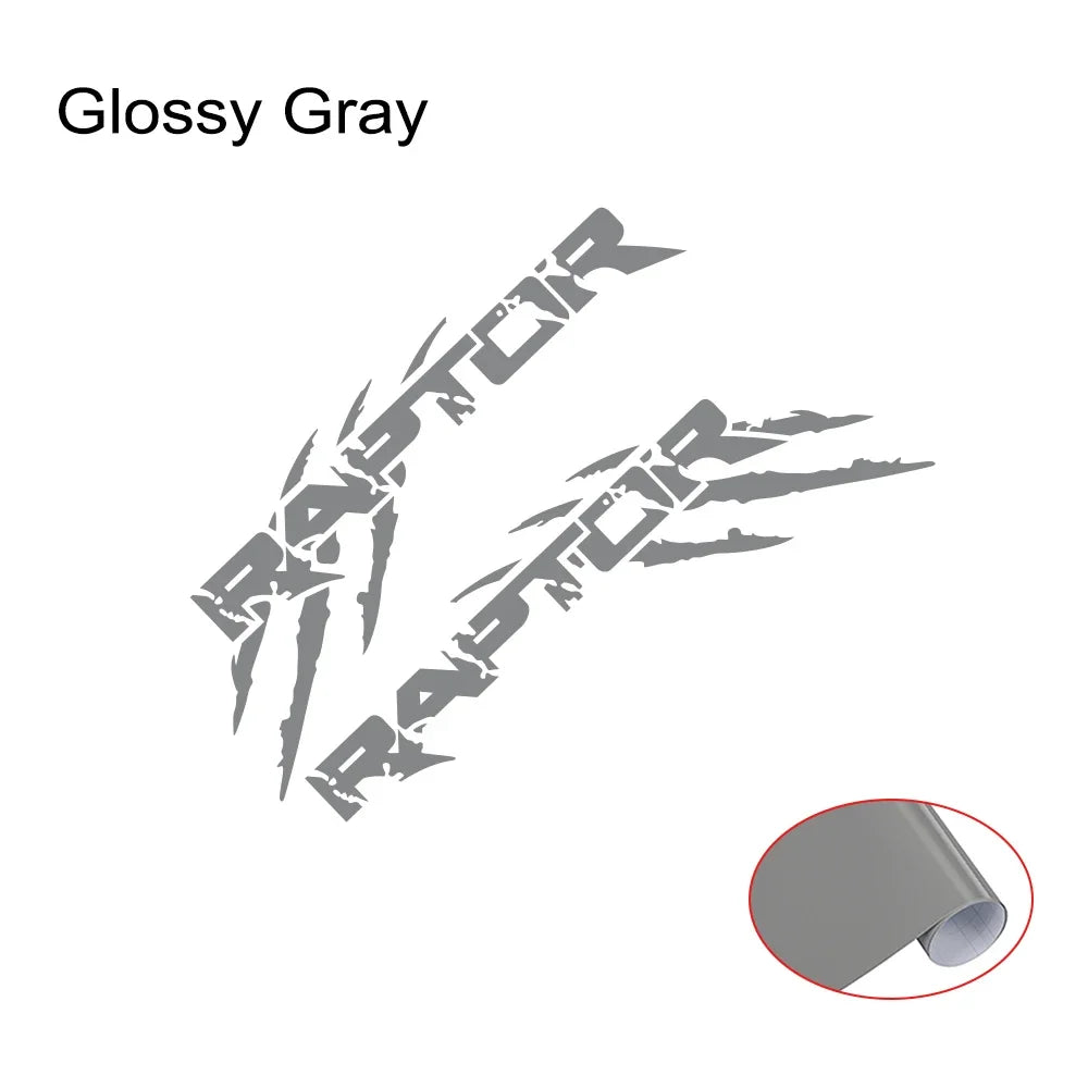 Claw Style Truck Bed Side Decal for Ford F-150 / Ranger Raptor | Pickup Vinyl Graphics 2-Pack