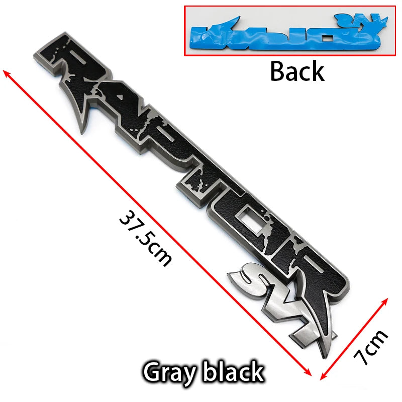 3D ABS Exterior Rear Trunk Fender Badge Emblem for Ford Raptor SVT / F-150 / Ranger | Multi-Color