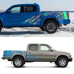 Splash Grunge Side Decal for Toyota Tacoma TRD SR5 | 5-Piece Matte Vinyl Film Kit
