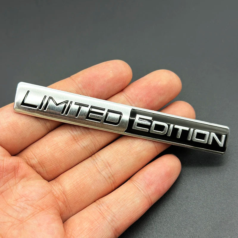 3D Aluminum LIMITED EDITION Emblem Badge Sticker Decal | Universal Car Accessory