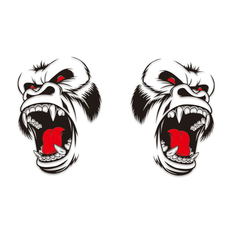 Gorilla King Kong Car Stickers - Large Side, Hood, Door, Truck Bed Vinyl Decals for SUV & Pickup