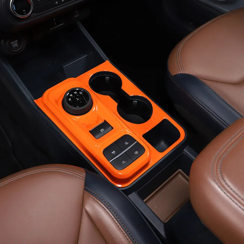 ABS Center Control Panel & Steering Wheel Decoration Trim for Ford Maverick (2022) | Orange / Color Options