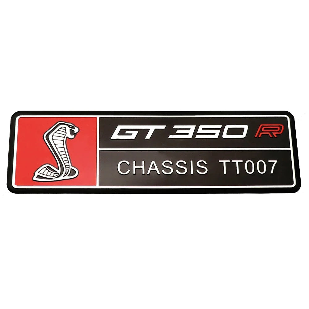 Alloy GT350 / GT500 Logo Trunk & Body Badge | Ford Shelby Mustang Emblem Sticker