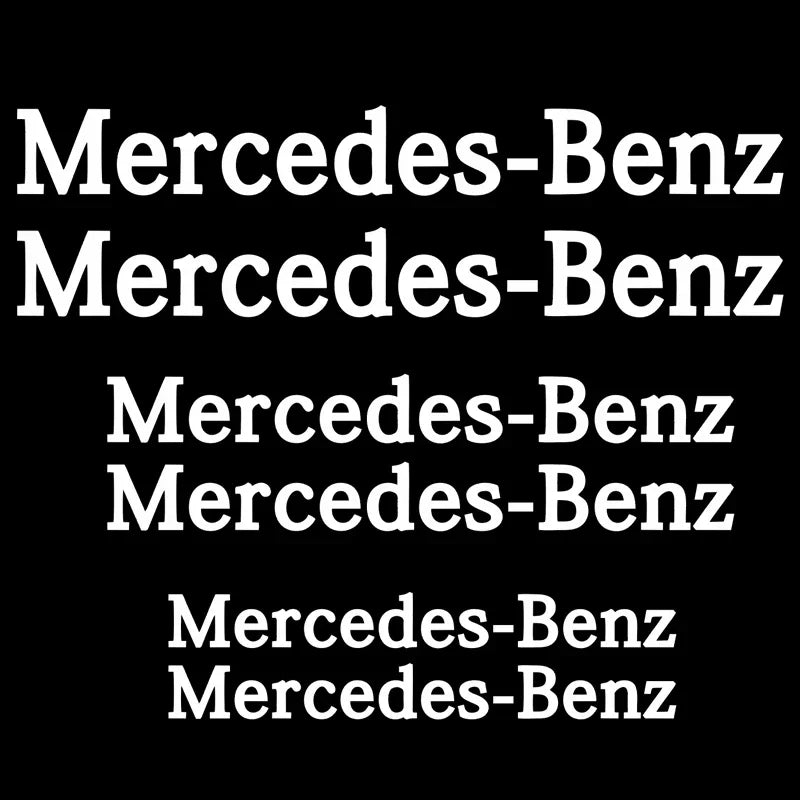 Mercedes-Benz AMG Brake Caliper Decals (6 Pcs) – Durable Vinyl Stickers