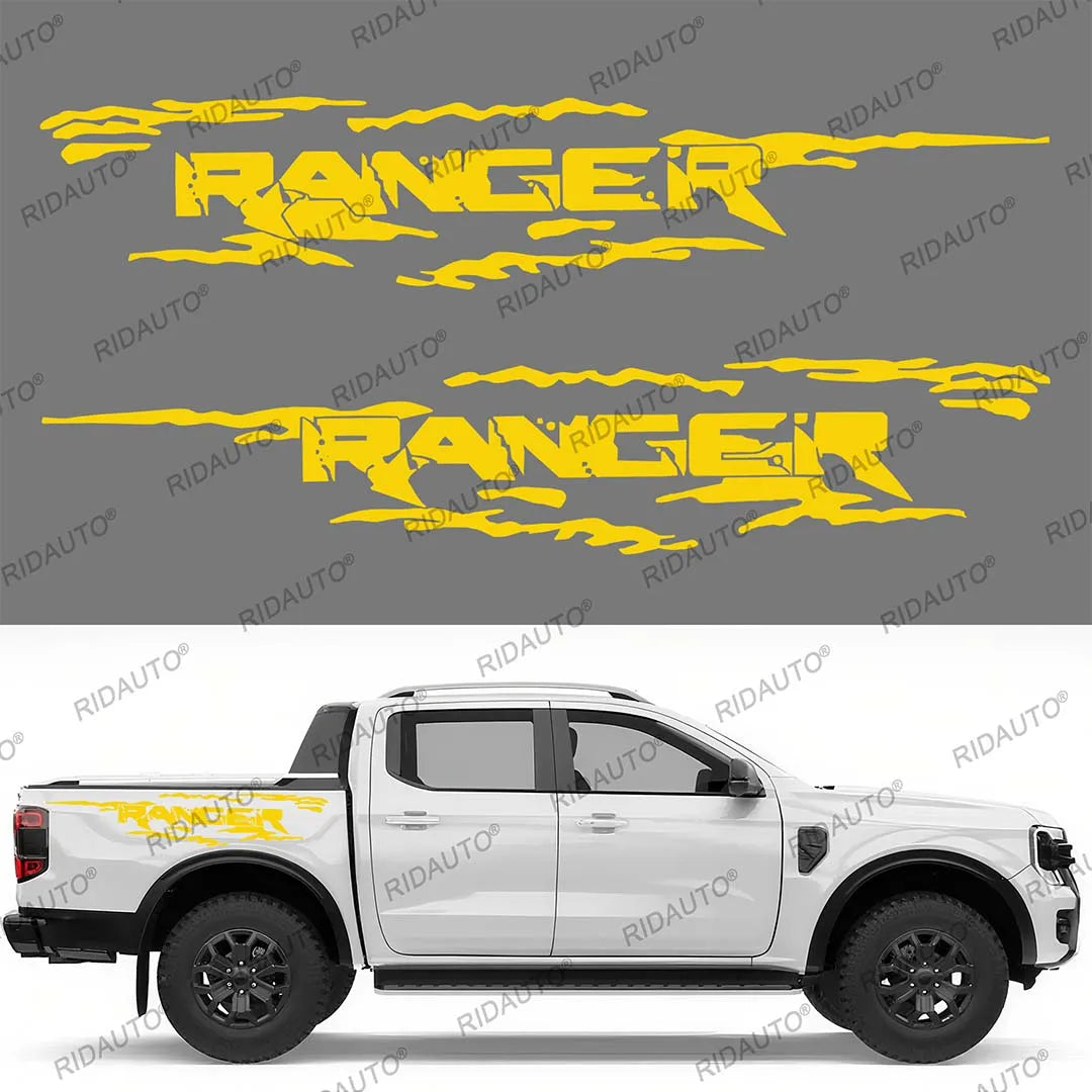 Door Side Sticker for Ford Ranger Raptor / XLT / XL / Lariat T6-T9 (2012-2025+) | Vinyl Decal