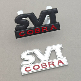 3D Metal SVT Cobra Badge Emblem | Grille & Trunk Sticker for Ford Mustang