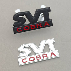 3D Metal SVT Cobra Badge Emblem | Grille & Trunk Sticker for Ford Mustang