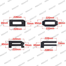 Load image into Gallery viewer, Raptor Grill 4-Letter Insert with White Stripe for Ford Raptor | Aftermarket Grille Letter Kit