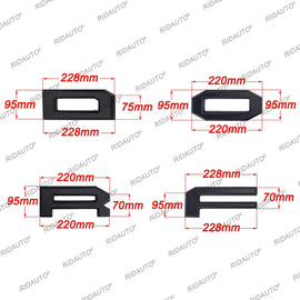 Raptor Grill 4-Letter Insert with White Stripe for Ford Raptor | Aftermarket Grille Letter Kit