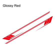 Cargar imagen en el visor de la galería, Jeep Cherokee XJ Retro Hockey Stick Racing Side Stripe Decal – Body Door &amp; Side Skirt Vinyl (2 Pcs) | 8 Finishes