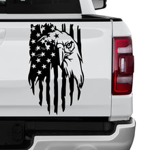 Cargar imagen en el visor de la galería, American Bald Eagle Flag Tailgate Decal – Pickup Truck Vinyl Sticker | Ford F-150, Tacoma, Hilux, D-Max, Dodge Ram