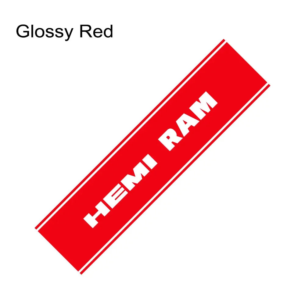 Rear Tailgate Custom Letter Decal for Dodge RAM 1500 / 2500 HEMI Rebel | 12-Color Vinyl Truck Sticker