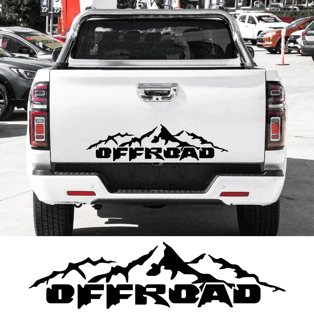 Off-Road Truck Vinyl Graphics Decal - Custom Sticker for Ford F150, Dodge, Toyota Hilux, Isuzu D-Max, Mitsubishi, GWM Cannon