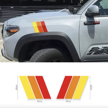 Load image into Gallery viewer, Retro Tri-Color Sunset Stripe Decal for Toyota 4Runner (2009–2024) | Fender, Hood, Trunk &amp; Grille Vinyl
