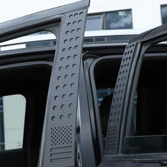 For Ford Ranger Wildtrak T7 T8 15-21 Aluminum Alloy Black Car Windows B-pillar Center Column Cover Trim Sticker Car Accessories