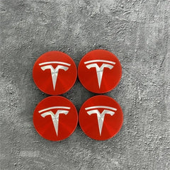Tesla 56mm Wheel Center Caps 4Pcs Set - Original Style Hub Covers for Model 3 Y X S Auto Parts