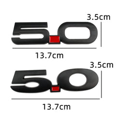 3D Metal 5.0 Logo Emblem for Ford Mustang GT / GT50 (2015-2021) | Badge Sticker