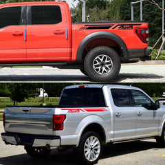 4x4 Off-Road Vinyl Decal for Cars & Pickup Trucks | 47.2" x 3.9" Body Graphic Sticker