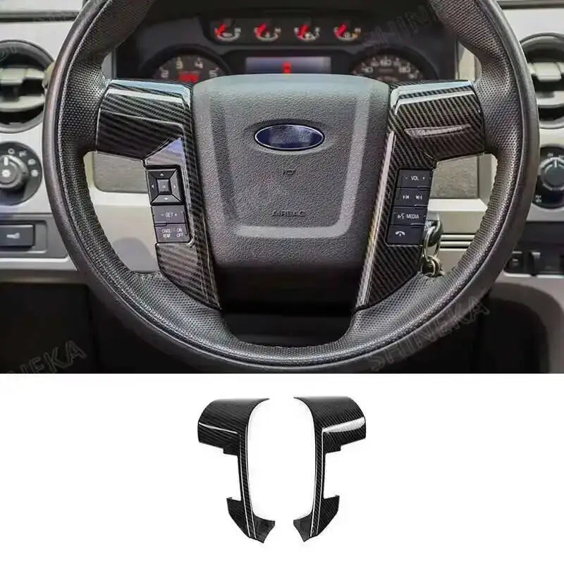 Carbon Fiber Grain Interior Decoration Cover Stickers for Ford F-150 | SHINEKA Color Change Kit