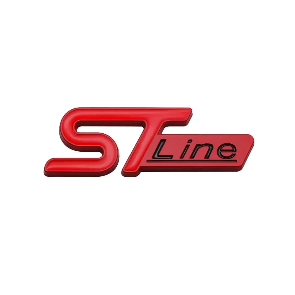 3D Metal ST Line Trunk Badge | Ford Focus / Mondeo / Kuga / Ecosport Emblem