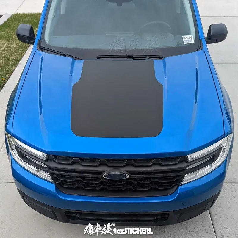 Dedicated Hood Trim Decal Film for Ford Maverick | Premium Color Change Vinyl