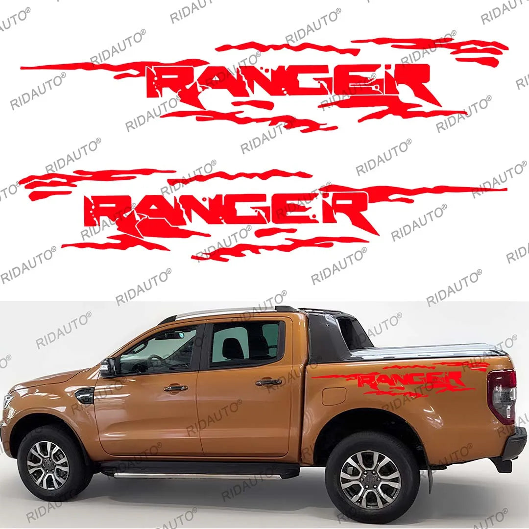 Logo Decal for Ford Ranger Raptor / XLT / XL / Lariat T6-T9 (2012-2025+) | 2-Piece Vinyl