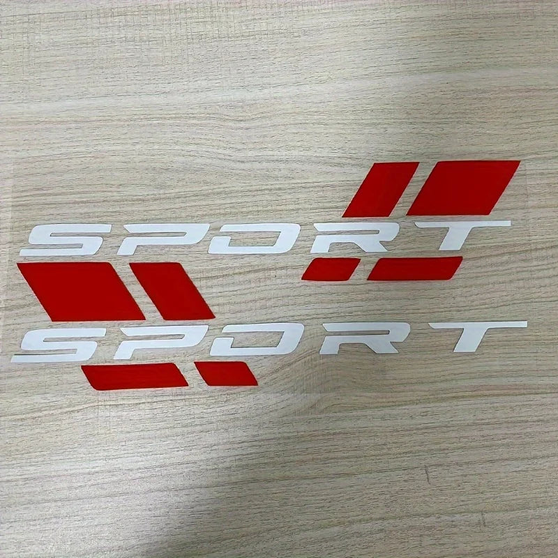 Sport Style Body & Fender Decal | 2-Piece Waterproof Vinyl Sticker for Cars, Motorcycles & Helmets