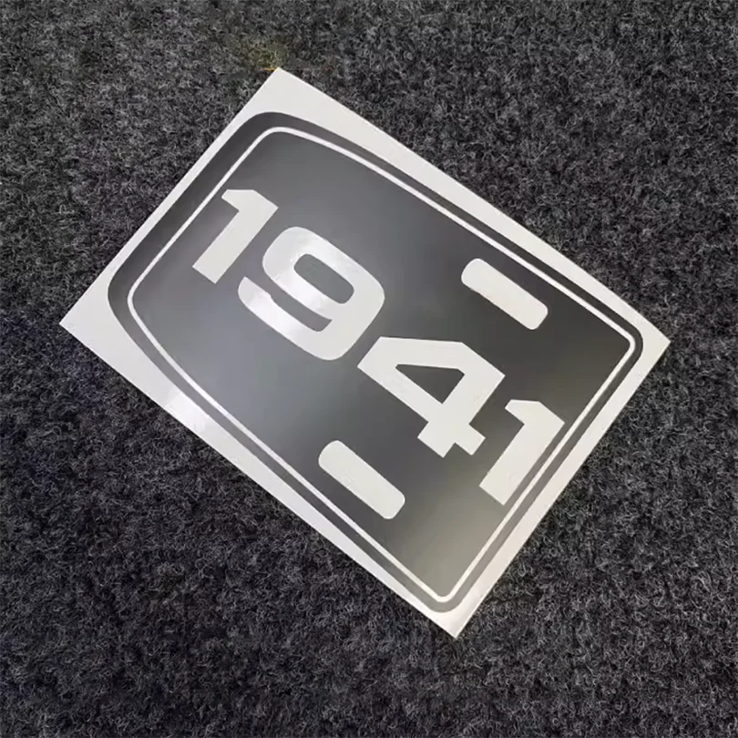 Matte Black Reflective 1941 4xe Hood Decal | Jeep Wrangler Vinyl Wrap