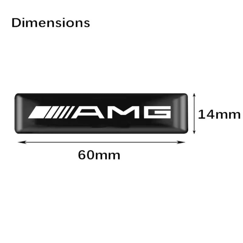 3D Epoxy Interior & Exterior Decoration Sticker for Mercedes-Benz AMG A/B/C/E/G-Class | AMG Badge