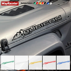 Reflective Hood Side Sticker Mountain Rubicon Unlimited | Wayraceter