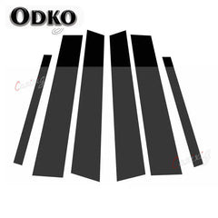 6Pcs Car Pillar Posts Door Window Trim Cover for Mercedes ML-Class W164 2006 2007 2008 2009 2010 2011 BC Column Sticker