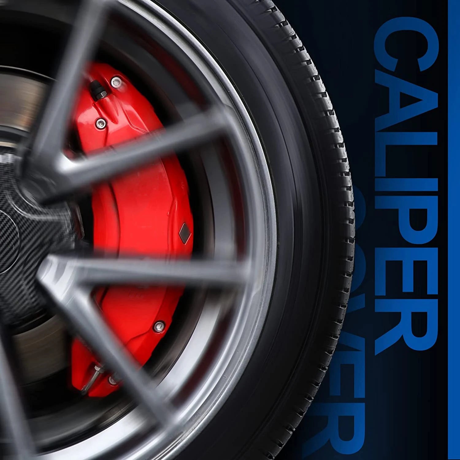 For Tesla Model 3 Brake Caliper Covers 2017 2018 2019 2020 2021 2022 2023 4pcs 18 19in wheel cover with Stickers(not fit 3 2024)