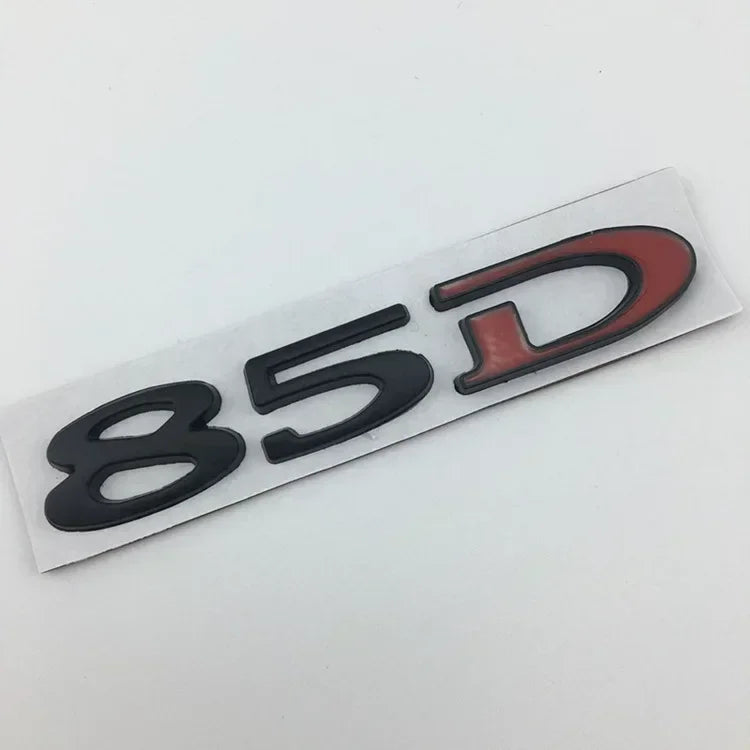 For Tesla MODEL 3 S X Y 75D 85D 90D 100D Rear Boot Trunk Tailgate Emblem Badge Sticker 3D Metal Car Styling Accessories