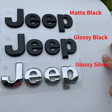 Cargar imagen en el visor de la galería, Front &amp; Rear Emblem Badge for Jeep Wrangler JK/JL / Compass / Renegade / Grand Cherokee | JEEP 3D