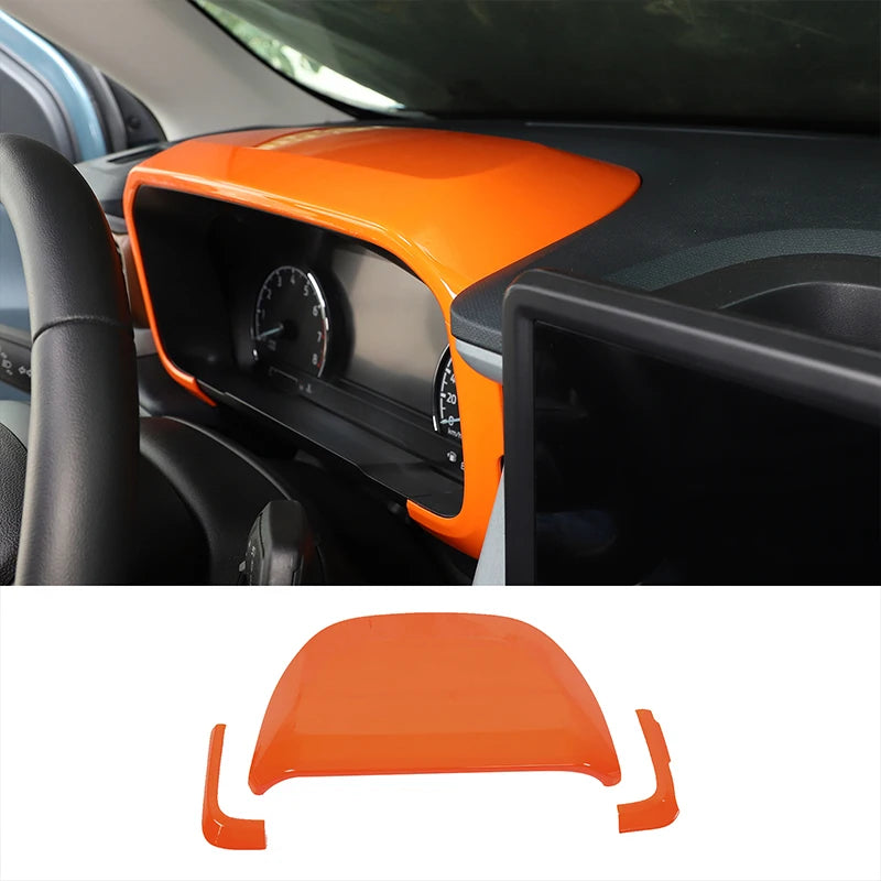 ABS Center Control Panel & Steering Wheel Decoration Trim for Ford Maverick (2022) | Orange / Color Options