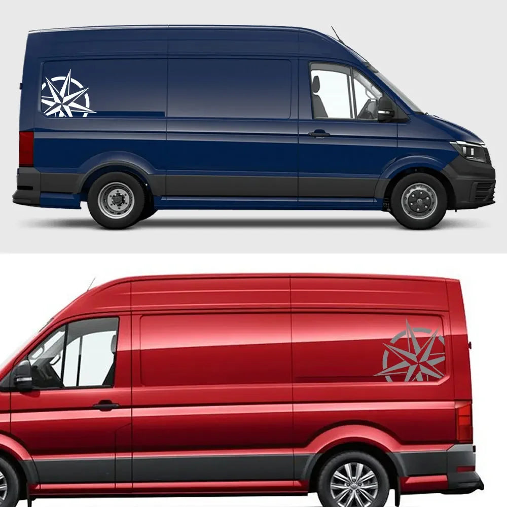 Adventure Style Waterproof Graphic Decal | Custom Vinyl Sticker for VW Crafter, Camper Van & More