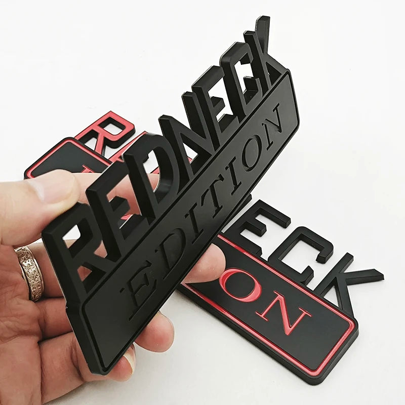 Universal Redneck Edition Emblem Badge | Ford F-150 / Silverado / RAM / Toyota / Jeep Trucks