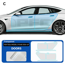 Cargar imagen en el visor de la galería, Precut PPF for Tesla Model S Plaid (2026+) | 9-Mil TPU Paint Protection Film Clear Bra