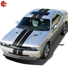 Load image into Gallery viewer, Front-to-Rear Racing Stripe Body Decal Kit | Hood, Roof, Trunk &amp; Bonnet Vinyl Graphics