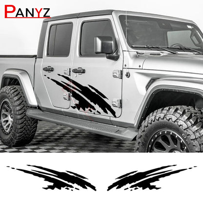 Splash Style Side Door Decals – For Jeep Gladiator JT Pickup Truck Vinyl Graphics Kit