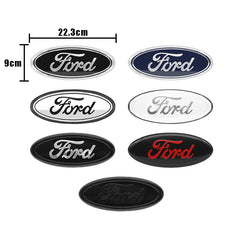 22.3X9cm Car Front Grille Emblem Sticker Rear Trunk Decal Replacement Accessories For Ford F150 F250 Edge Escape Transit Fusion