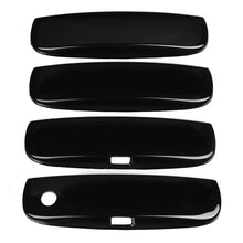 Cargar imagen en el visor de la galería, Glossy Black / Carbon Fiber Outer Door Handle Trim Covers for Dodge Charger / Challenger | 4-Piece