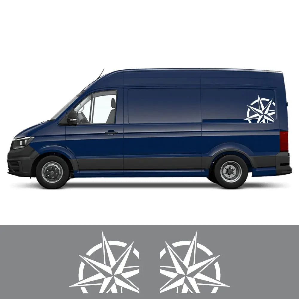 Adventure Style Waterproof Graphic Decal | Custom Vinyl Sticker for VW Crafter, Camper Van & More