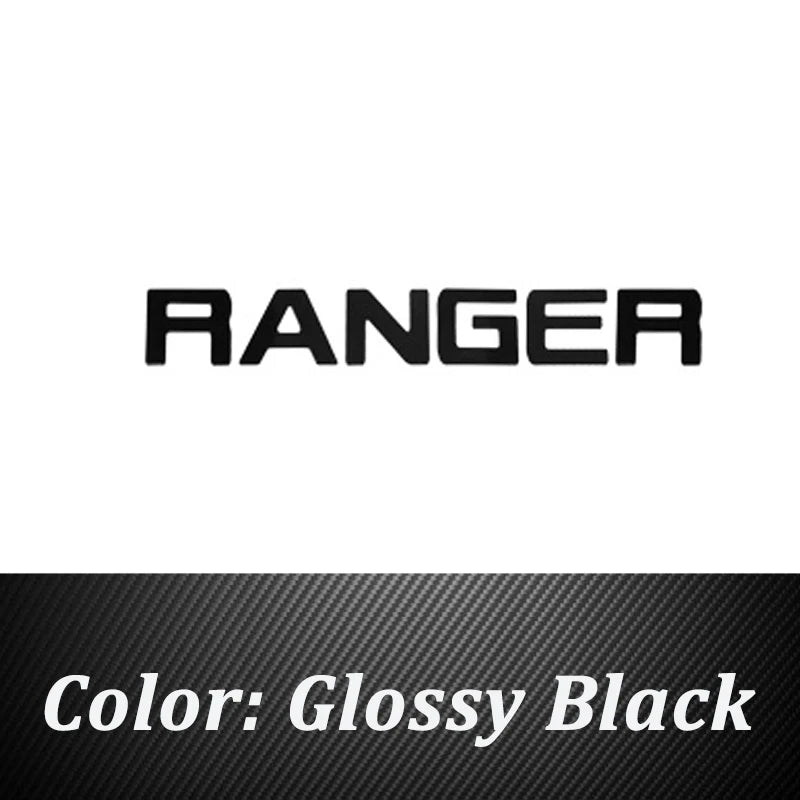For Ford Ranger 2023 2024 2025 Tailgate Insert Letters Rear Door Logo Letter Rear Emblem Door Tailgate Letters Trim Accessories