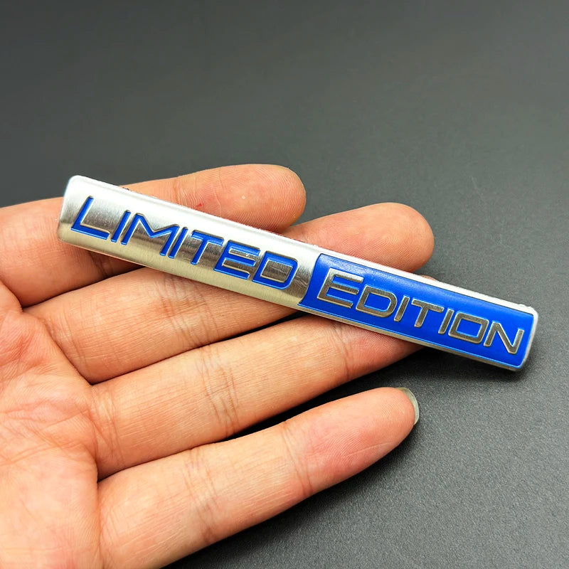 3D Aluminum LIMITED EDITION Emblem Badge Sticker Decal | Universal Car Accessory