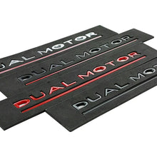 Cargar imagen en el visor de la galería, 3D ABS DUAL MOTOR Chrome Red Line Emblem Badge for Tesla | Trunk &amp; Body Styling Sticker